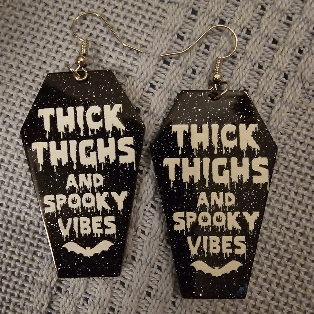 Coffin earrings
